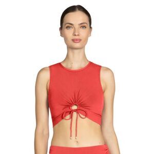 NWT Robin Piccone Aubrey Keyhole Tank Bikini Top